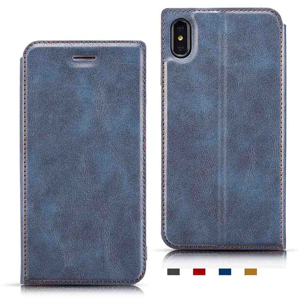 iPhone XS Max - Genomtänkt Plånboksfodral Röd Röd