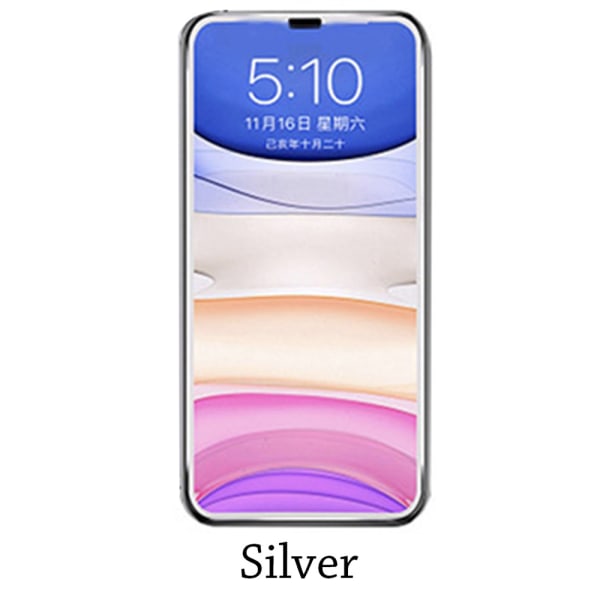 3-PACK iPhone 12 Aluminium Skärmskydd HD-Clear 0,2mm Guld