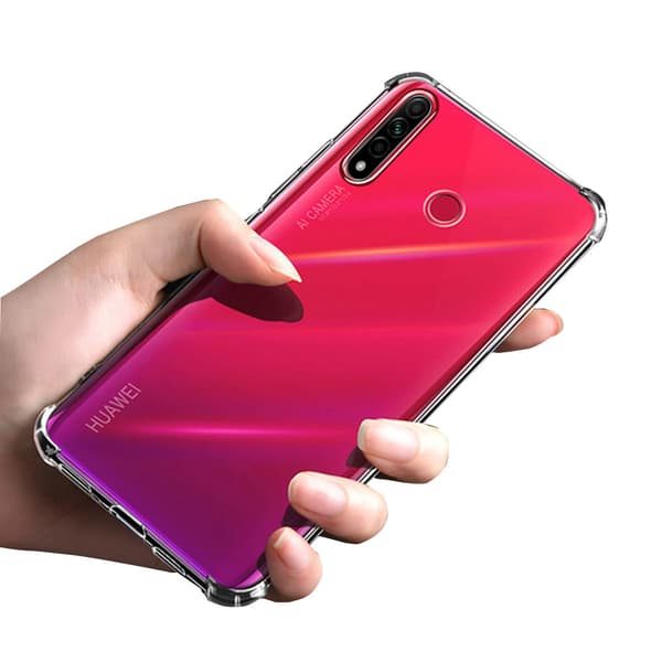Huawei P40 Lite E - Silikonskal med Tjocka Hörn Transparent/Genomskinlig