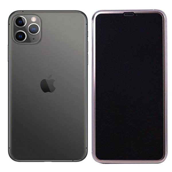 Skärmskydd 3D Aluminiumram iPhone 11 Pro Max 5-PACK Röd