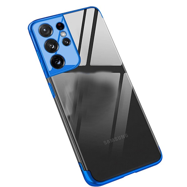 Samsung Galaxy S21 Ultra - Stilsäkert Skal i Silikon (FLOVEME) Blå