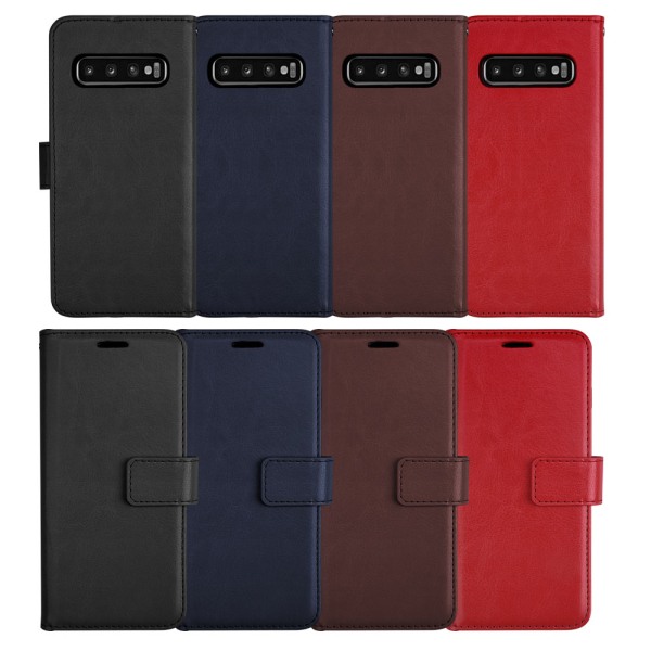 Flovemes etui med dobbeltfunktion til Samsung Galaxy S10 plus Röd