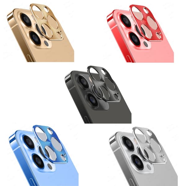 iPhone 12 Pro Kameraramskydd AK Alloy Linsskydd Guld