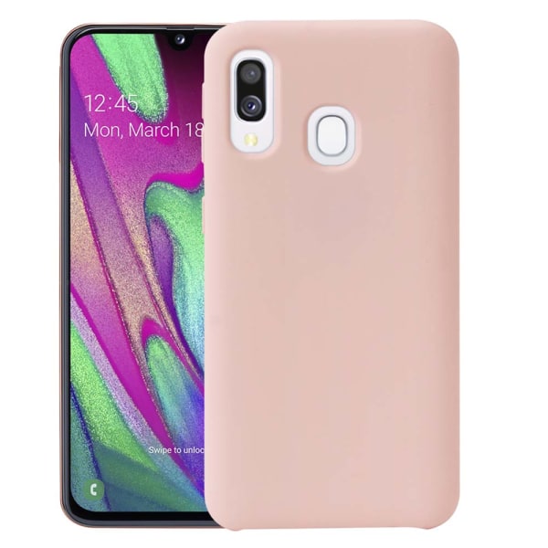 Samsung Galaxy A40 - Kraftfullt Skyddsskal i Silikon Svart