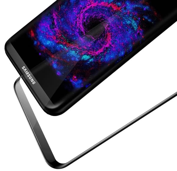 Samsung Galaxy S8 - (2-PACK) HuTech EXXO-näytönsuoja kehyksellä Silver/Grå