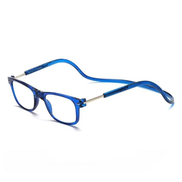 Justerbara Läsglasögon (Magnet) Blå 3.0