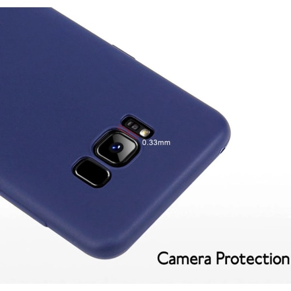 Samsung Galaxy S8 PLUS glatt silikondeksel (NKOBEE) Svart Svart