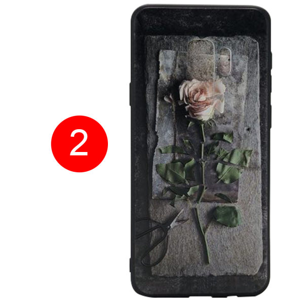 Blommiga Skyddsskal för Samsung Galaxy S9 Plus flerfarget 3