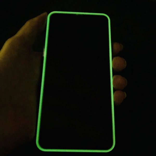 iPhone X/XS Skærmbeskytter Luminous Frame 9H 0,3mm Självlysande