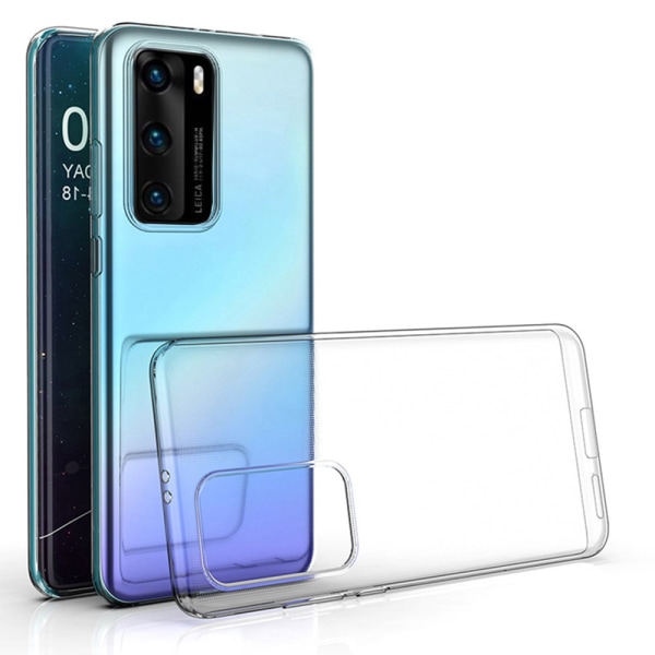 Huawei P40 - Skyddande Floveme Silikonskal Transparent/Genomskinlig