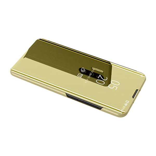 Huawei P30 - Praktiskt Smart Fodral från Leman (CLEAR-VIEW) Guld