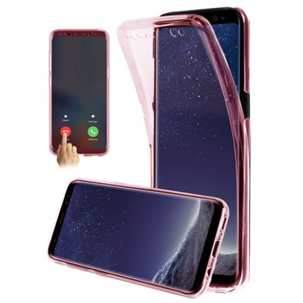 Samsung Galaxy A10 - Beskyttende dobbeltsidig silikondeksel Guld