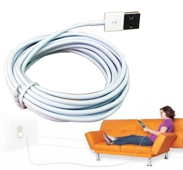 300cm USB-laddkabel BLANOU (Lightning) (VIT) Vit