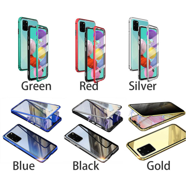 Samsung Galaxy S20 Plus - Tyylikäs magneettinen kaksipuolinen kotelo Silver