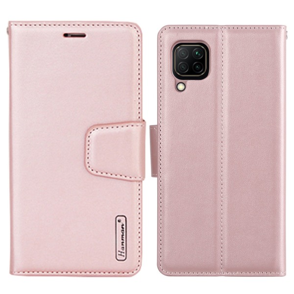 Praktisk lommebokdeksel HANMAN - Huawei P40 Lite Roséguld