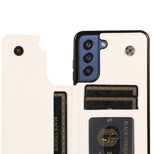 Samsung Galaxy S21 FE - Profesjonelt deksel med kortholder Marinblå