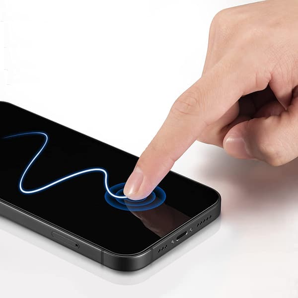 2-Pack iPhone 15 plus Näytönsuoja Anti-Spy HD 0,3mm Svart