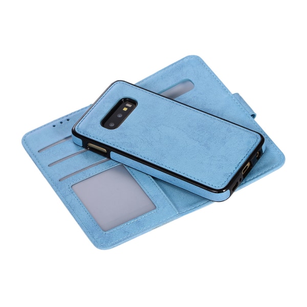 Samsung Galaxy S10e - Plånboksfodral (LEMAN) Marinblå