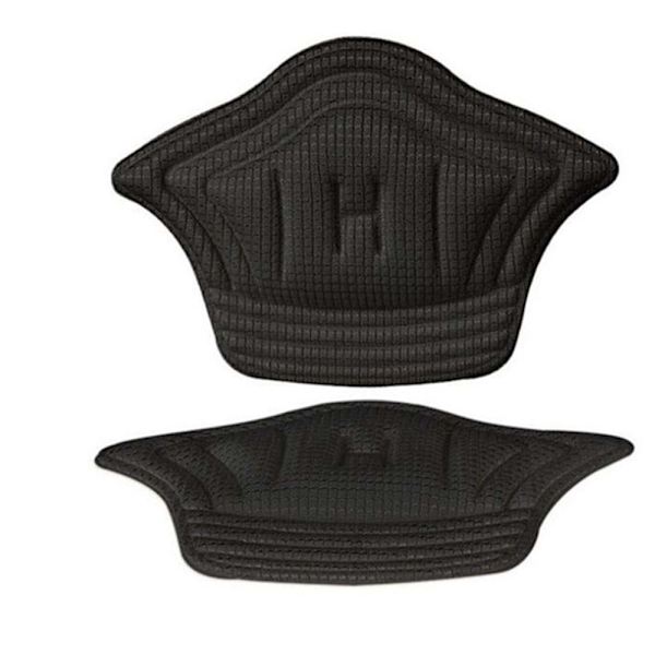 1-Par Bekväma Mjuka Hälinlägg Svart 1cm