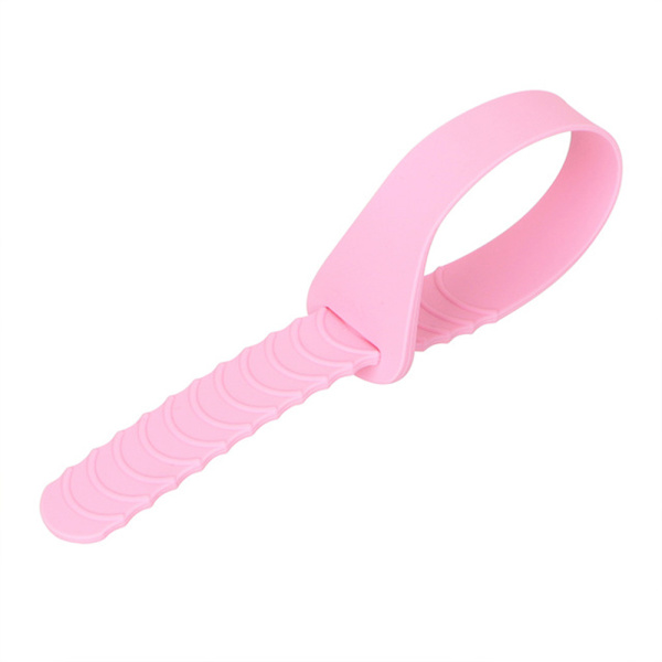 Pratiskt Silikon Toalettsits Handtag Rosa