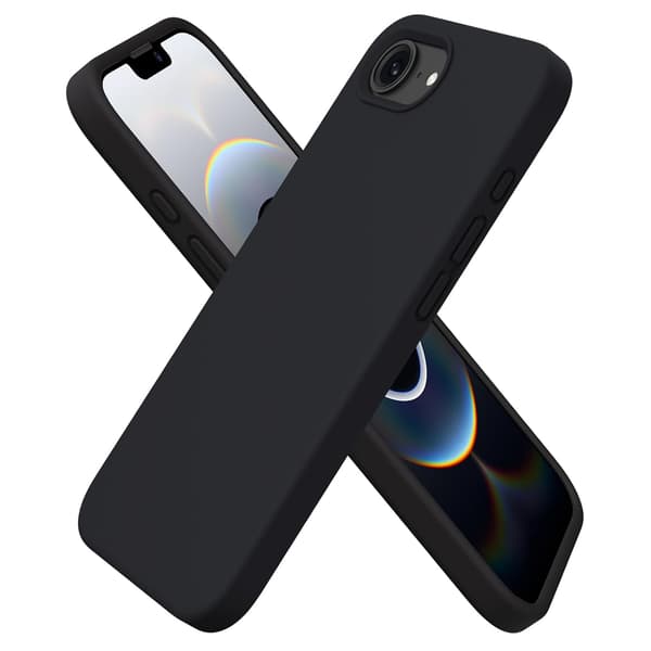 iPhone 16E Silikonskal med Trippelskydd Ljusblå