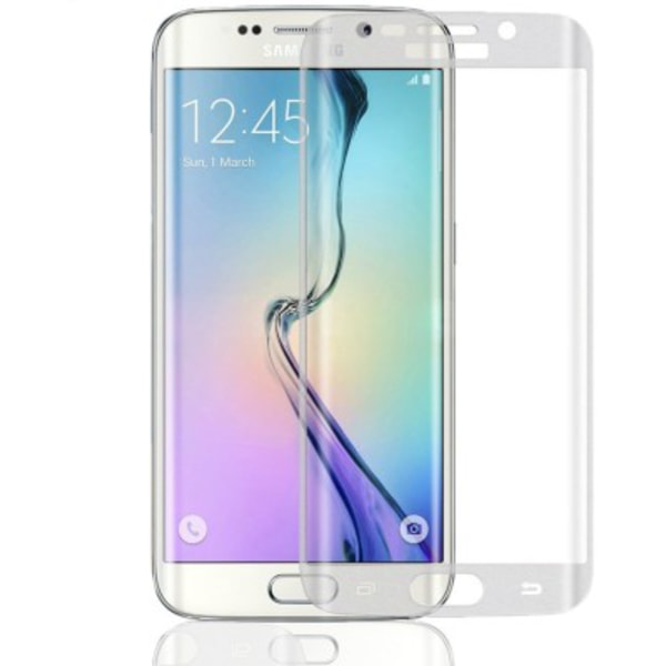 Samsung S7 Edge - HeliGuard EXXO-Skärmskydd 3D (HD-Clear) Curved Vit