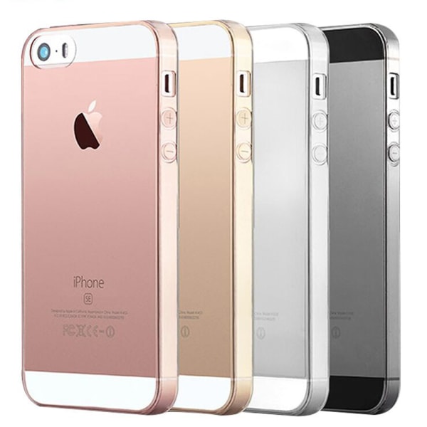 iPhone 5/5S/5SE - Skyddande Silikonskal (FLOVEME) Transparent Transparent/Genomskinlig