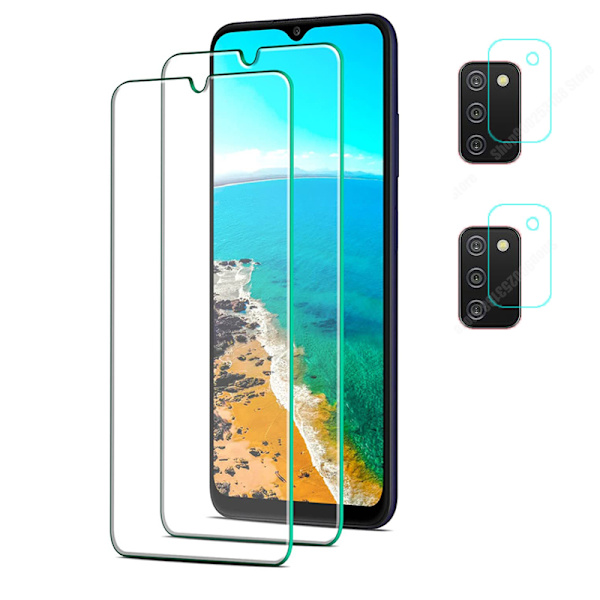 Samsung Galaxy A03s Sk�rmskydd + Kameralinsskydd HD 0,3mm Transparent