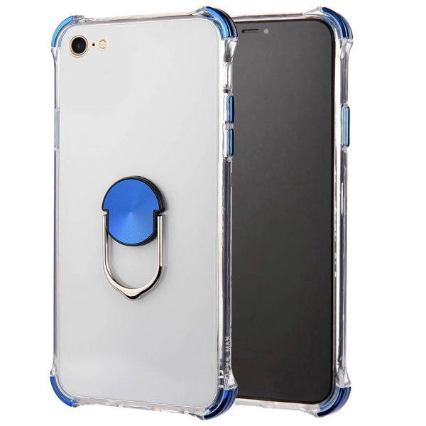 Stilrent Silikonskal med Ringhållare - iPhone 6/6S Svart