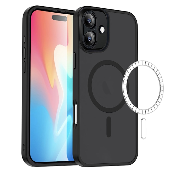 iPhone 16 Plus Skal - Perfekt Passform & Magnetiskt Grepp Rosa
