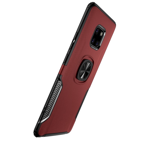 Ainutlaatuinen kansi sormustelineellä (LEMAN) - Huawei Mate 20 Pro Röd Röd