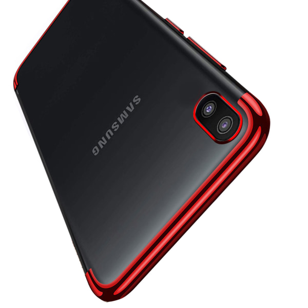 Samsung Galaxy A10 - Vankka sileä silikonikuori (Floveme) Roséguld