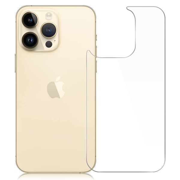 2-PACK iPhone 14 Pro Baksida Skärmskydd 0,3mm Transparent