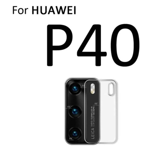 P40 2.5D høykvalitets HD-Clear Ultra Tynn kameralinsedeksel Transparent/Genomskinlig