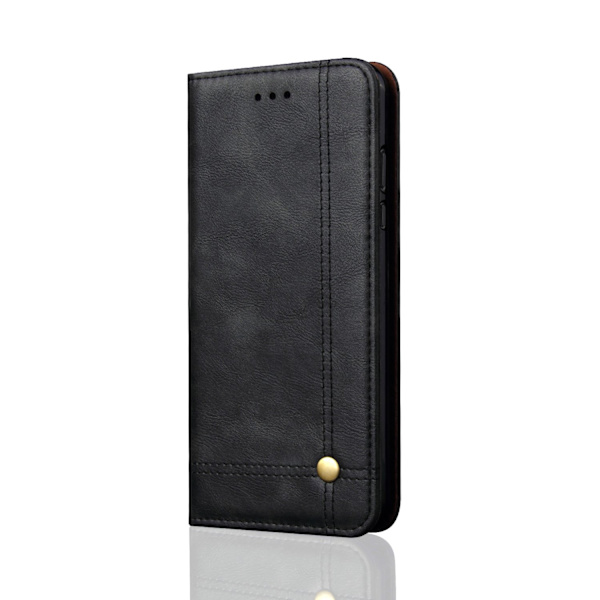 Elegant Etui med Pung til Samsung Galaxy A6 Plus Svart