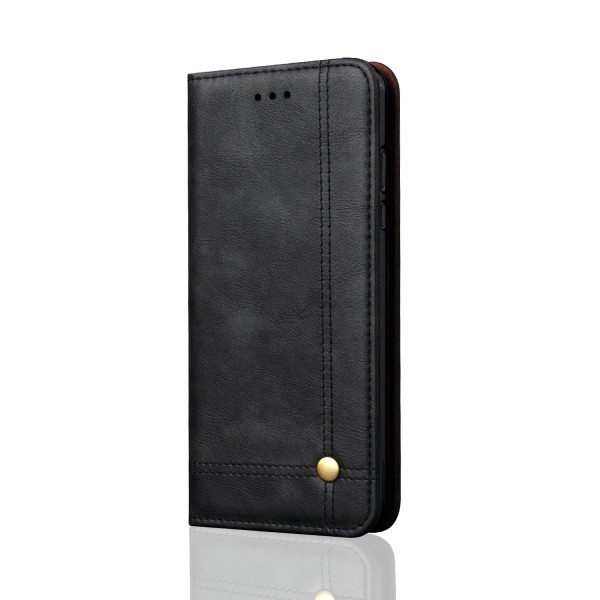 Elegantti lompakkokotelo Samsung Galaxy A6 Plus -puhelimeen Svart