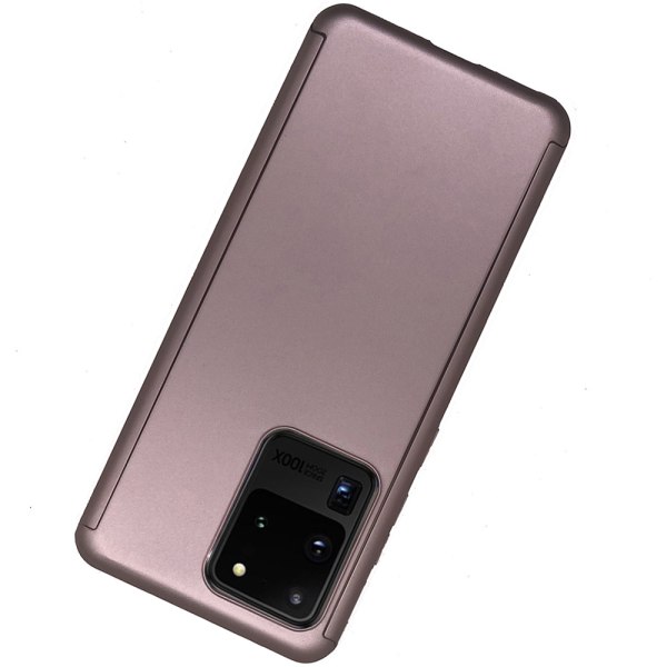 Stilfuldt Floveme Dobbelt Cover - Samsung Galaxy S20 Ultra Guld