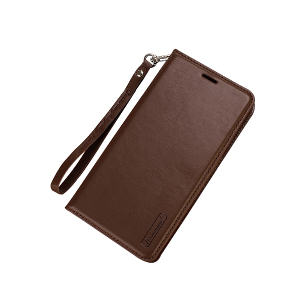 Stilig deksel med lommebok fra Hanman - iPhone 8 Plus Brun