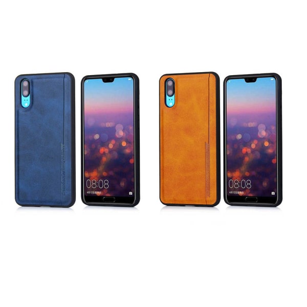 Huawei P20 - Exklusivt Pu-Läder Skal från Diaobaolee Blå Blå