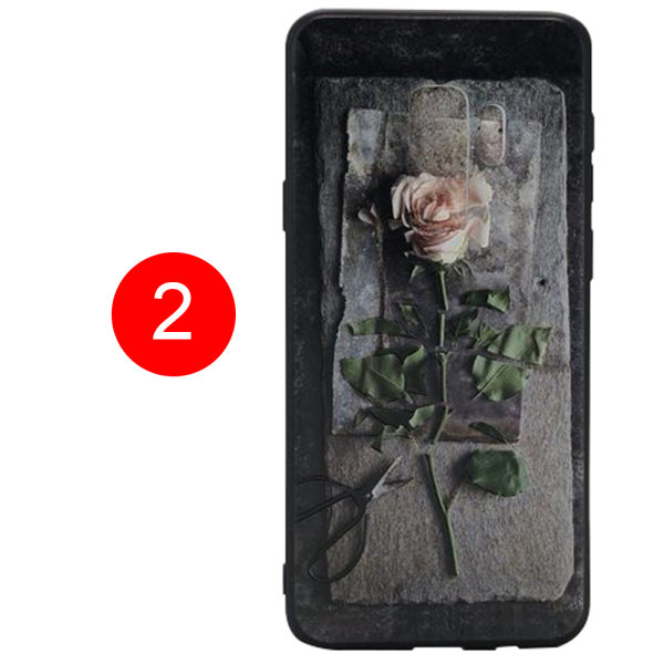 Blommiga Skyddsskal för Samsung Galaxy S9 flerfärgad 6