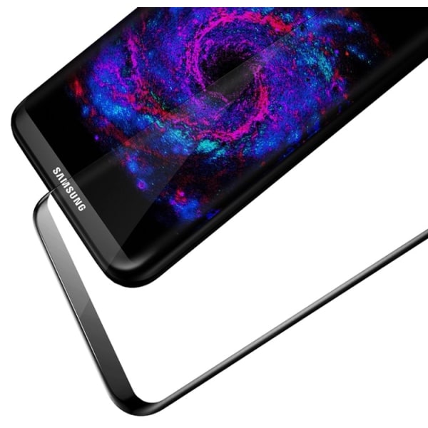 Samsung Galaxy S8+ - (2-PACK) HuTech EXXO-Skärmskydd med Ram Silver/Grå Silver/Grå