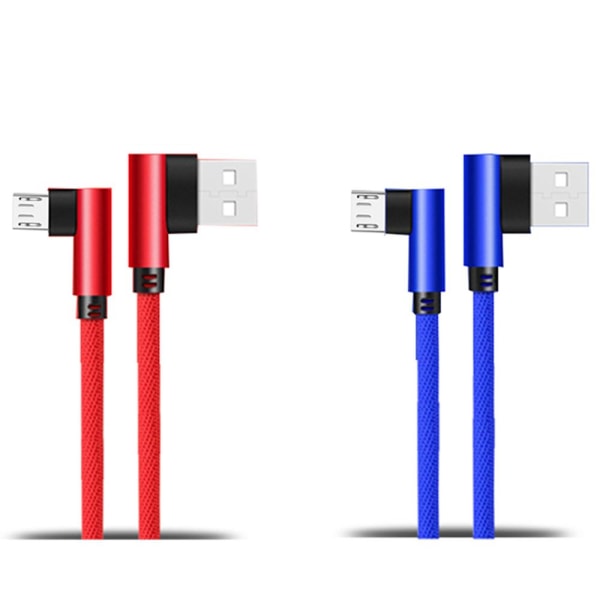 Hurtig opladningskabel Micro-USB Röd 2 Meter