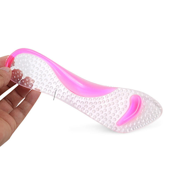 Mjuka Silikon Innersulor Skoinlägg Rosa