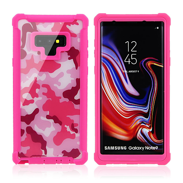 Samsung Note9 - Robust EXXO Skyddsfodral med Hörnskydd Roséguld