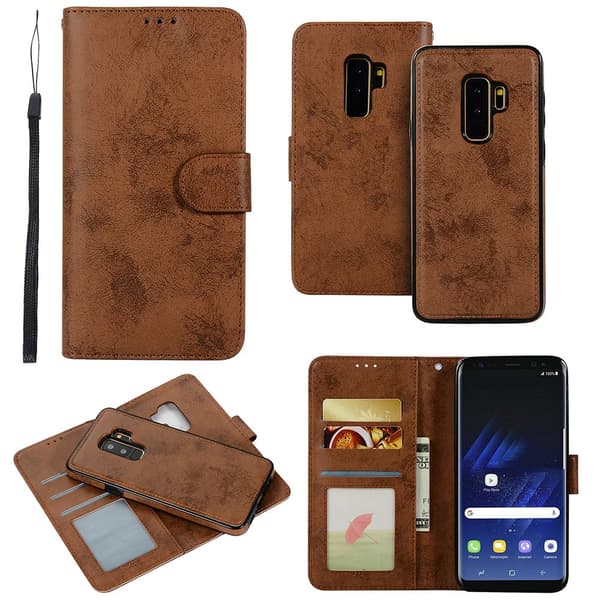 LEMAN Plånboksfodral med Magnetfunktion - Samsung Galaxy S9Plus Ljusblå