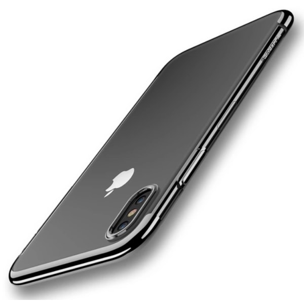 iPhone X - Praktiskt Stilsäkert Silikonskal Från Floveme Guld