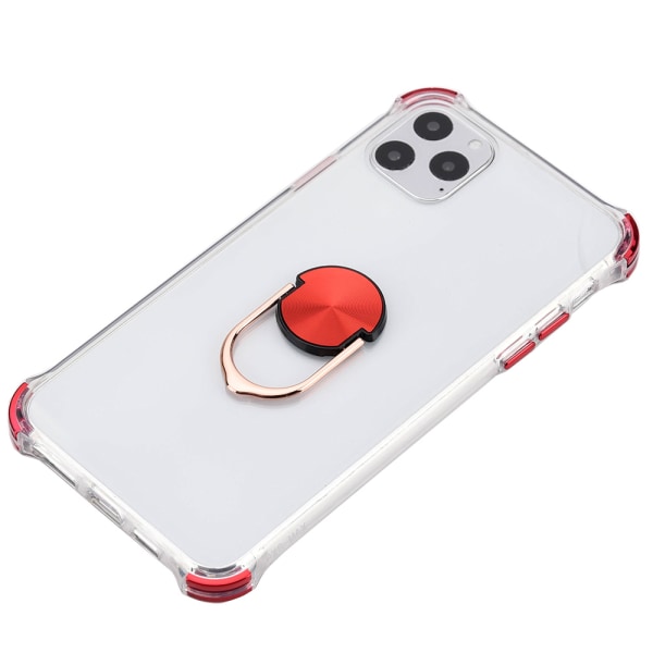 Stilfuldt professionelt cover med ringholder - iPhone 11 Pro Röd