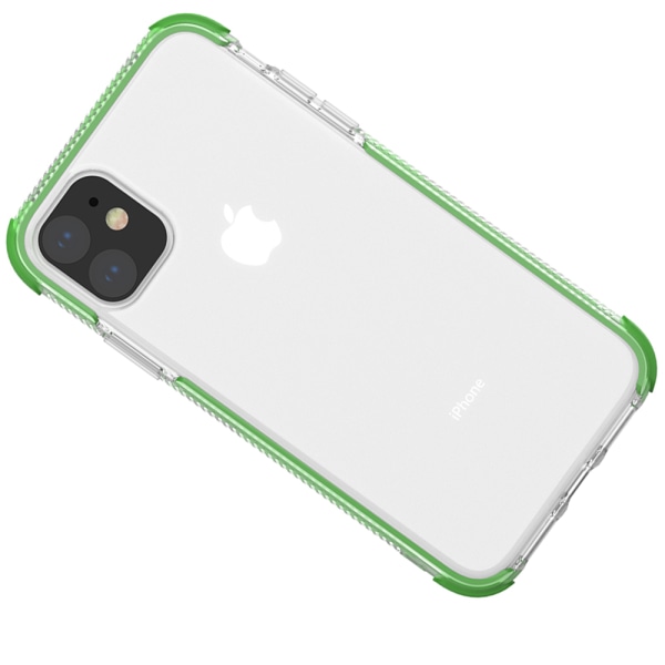 iPhone 11 Pro - Profesjonelt beskyttelsesdeksel i silikon (FLOVEME) Grön