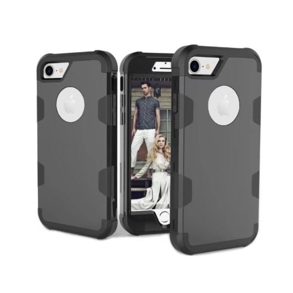 iPhone 8 Plus (Rugged Robot) Skyddsskal Rosa/Svart