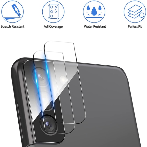 3-PACK Samsung Galaxy S22 -kameran linssisuoja Standard HD Transparent